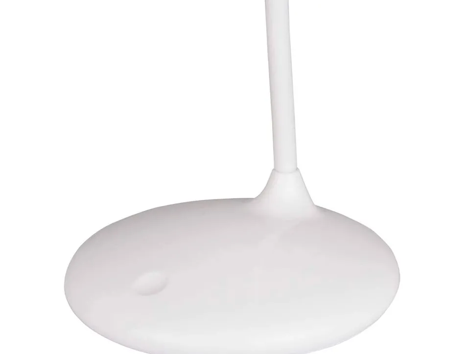 Lampe de bureau unilux led nelly sans fil batterie cable usb 400 lumen classe energetique a coloris blanc