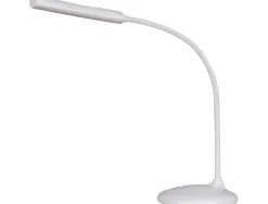 Lampe de bureau unilux led nelly sans fil batterie cable usb 400 lumen classe energetique a coloris blanc