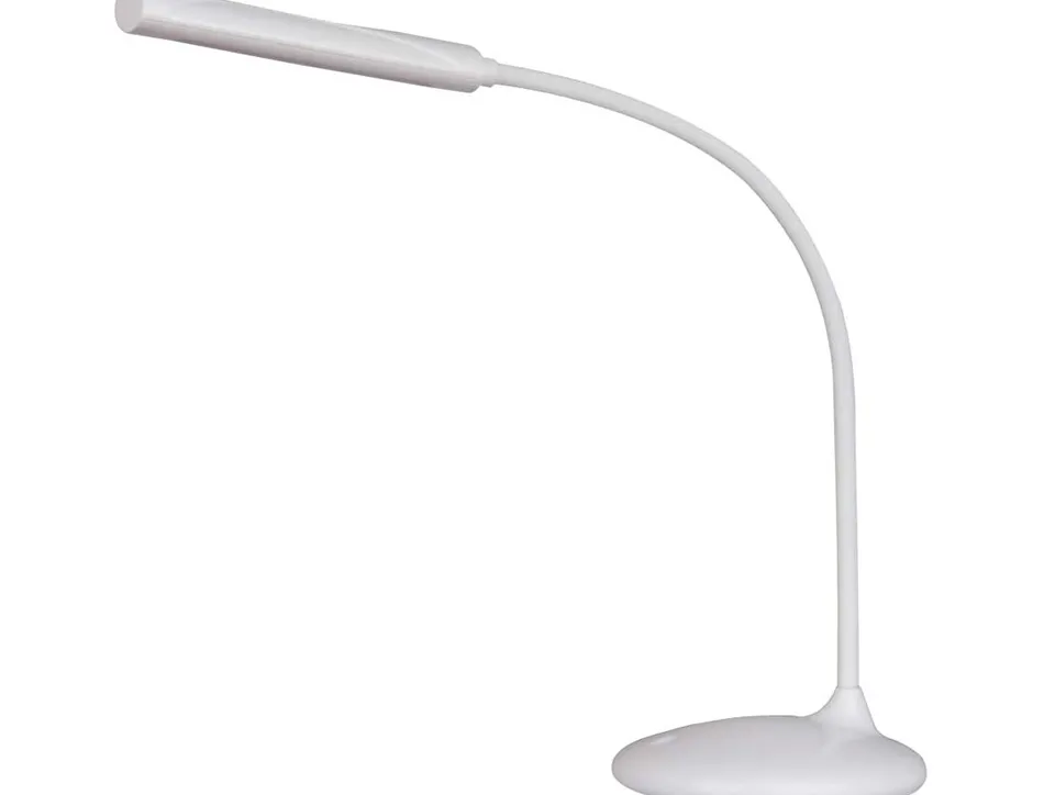 Lampe de bureau unilux led nelly sans fil batterie cable usb 400 lumen classe energetique a coloris blanc
