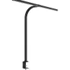 Lampe de bureau unilux led strata ergonomique bras flexible avec pince variateur intensite 680 lumen coloris