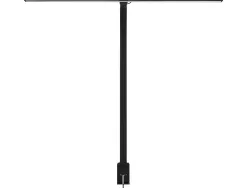 Lampe de bureau unilux led strata ergonomique bras flexible avec pince variateur intensite 680 lumen coloris