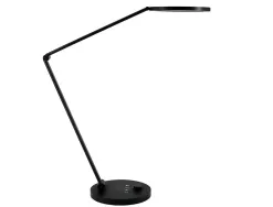 Lampe de bureau unilux omega led d-eu systeme eye-caring 55cm coloris noir