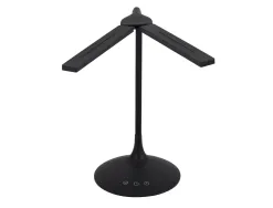 Lampe led alba 2 tetes orientables sans fil transportable longueur 27cm base diam. 17cm bras 36cm