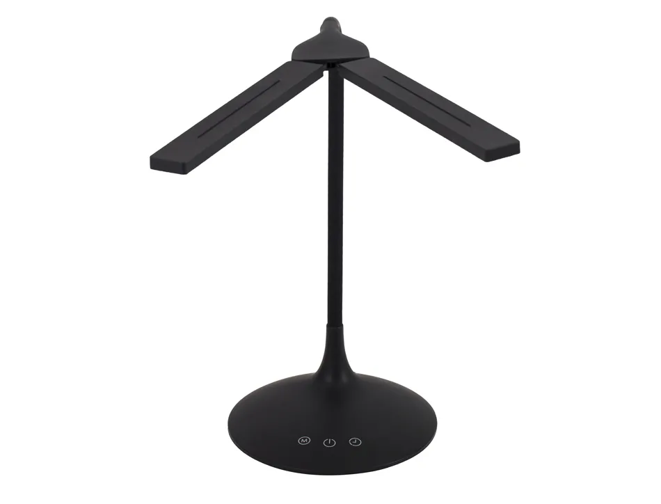 Lampe led alba 2 tetes orientables sans fil transportable longueur 27cm base diam. 17cm bras 36cm