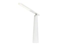 Lampe led alba sans fil transportable hauteur 42cm tete 35x4cm base diam. 30cm coloris blanc