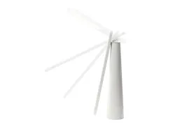 Lampe led alba sans fil transportable hauteur 42cm tete 35x4cm base diam. 30cm coloris blanc