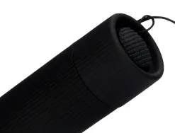 Lampe torche q-connect plastique avec zoom 1 watt mode éclairage on/off 3 piles aaa fournies coloris noir/rouge