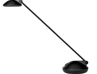 Lampe unilux jokerled 2.0 module led interchangeable interrupteur socle 2 intensités coloris noir
