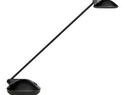 Lampe unilux jokerled 2.0 module led interchangeable interrupteur socle 2 intensités coloris noir
