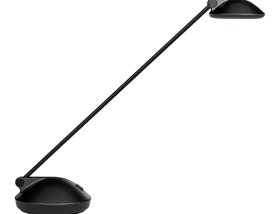 Lampe unilux jokerled 2.0 module led interchangeable interrupteur socle 2 intensités coloris noir