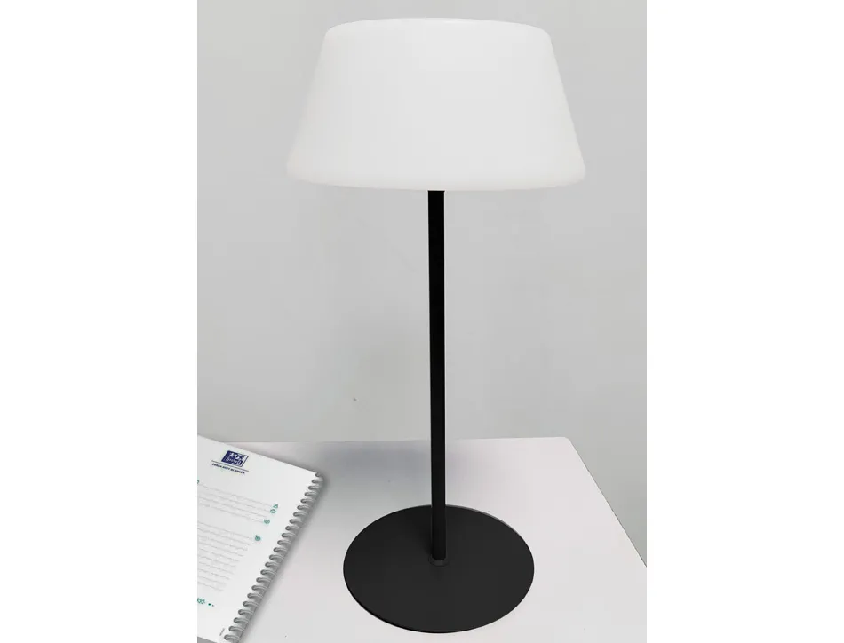 Lampe unilux loompa led 35cm recharge par usb coloris noir