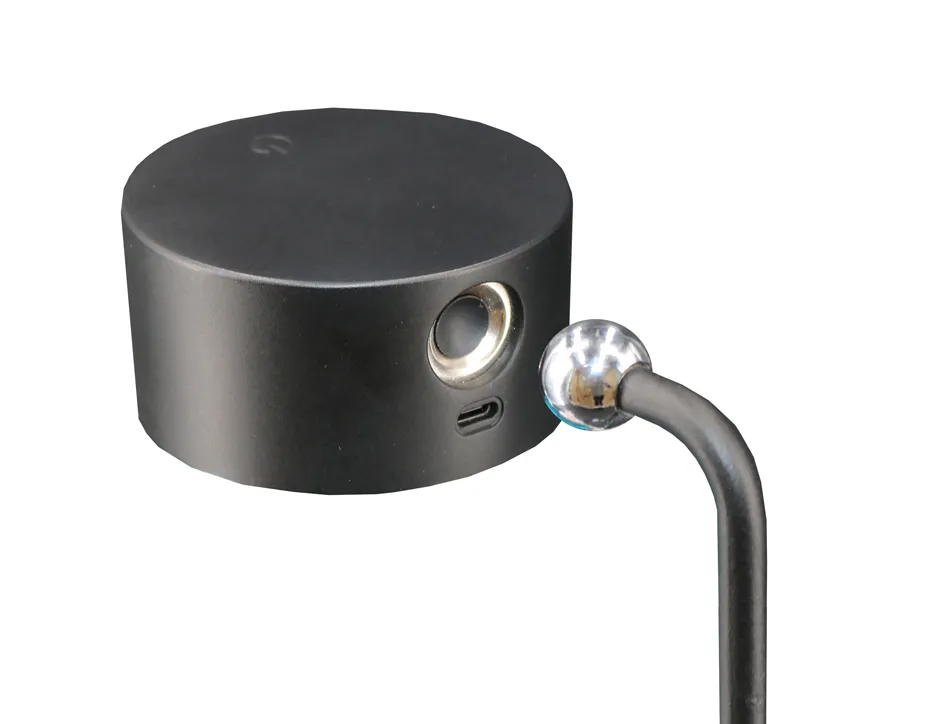 Lampe unilux sunset led boule magnetique rotative 360 coloris noir