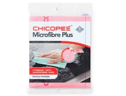 Lavette duradry microfibres plus 400x340mm coloris rouge sachet de 5 unités