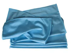 Lavette microfibre bleue spécial vitres résultat parfait sans traces paquet 5 unités
