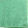 Lavette microfibre 230g 38x38cm sans traces coloris vert lot 5 unités