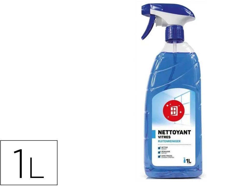 Lave-vitres coldis actiff pro nettoie dégraisse fait briller vitres surfaces modernes pistolet 1l