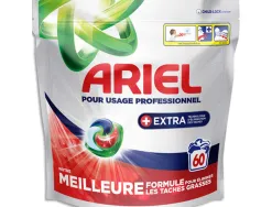 Lessive ariel pods professionnelle 3 en 1 ultra détachant sachet 60 doses