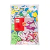 Lettre mousse eva apli adhesive coloris assortis sachet 500 unites