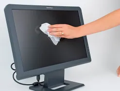Lingette nettoyante fellowes ecran tablette pre-impregnee fibres biodegradables antistatique boite 100 unites