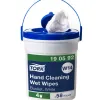 Lingette tork w14 humide nettoyage mains sans parfum blanc 1 seau 58 lingettes