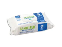 Lingettes desinfectantes sanitizer tifon pour mains et surfaces actif coronavirus format 17 x 20 cm 80 unites