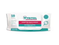 Lingettes desinfectantes wyritol multi usages a l essence de niaouli 50 unites