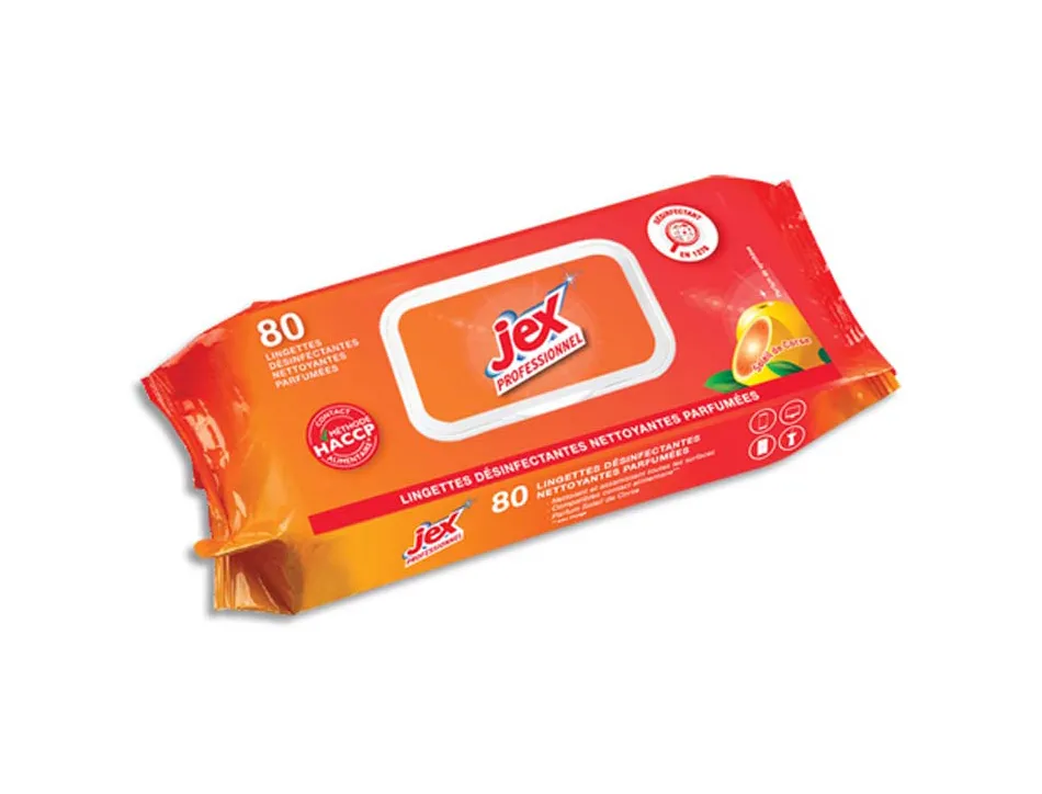 Lingettes désinfectantes jex professionnel soleil de corse paquet 80