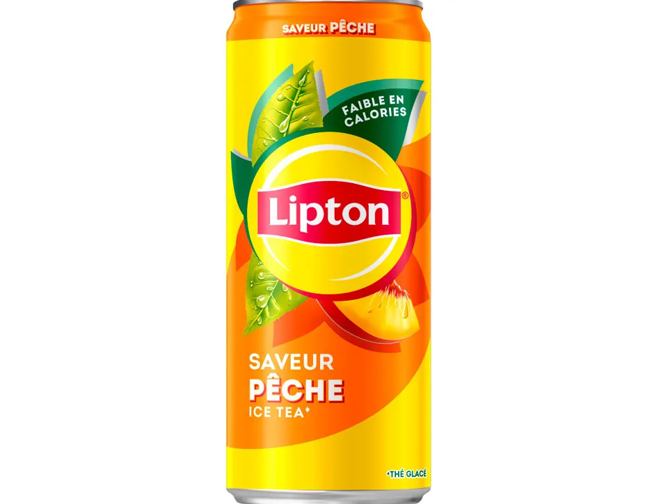 Lipton ice tea peche slim canette 33cl