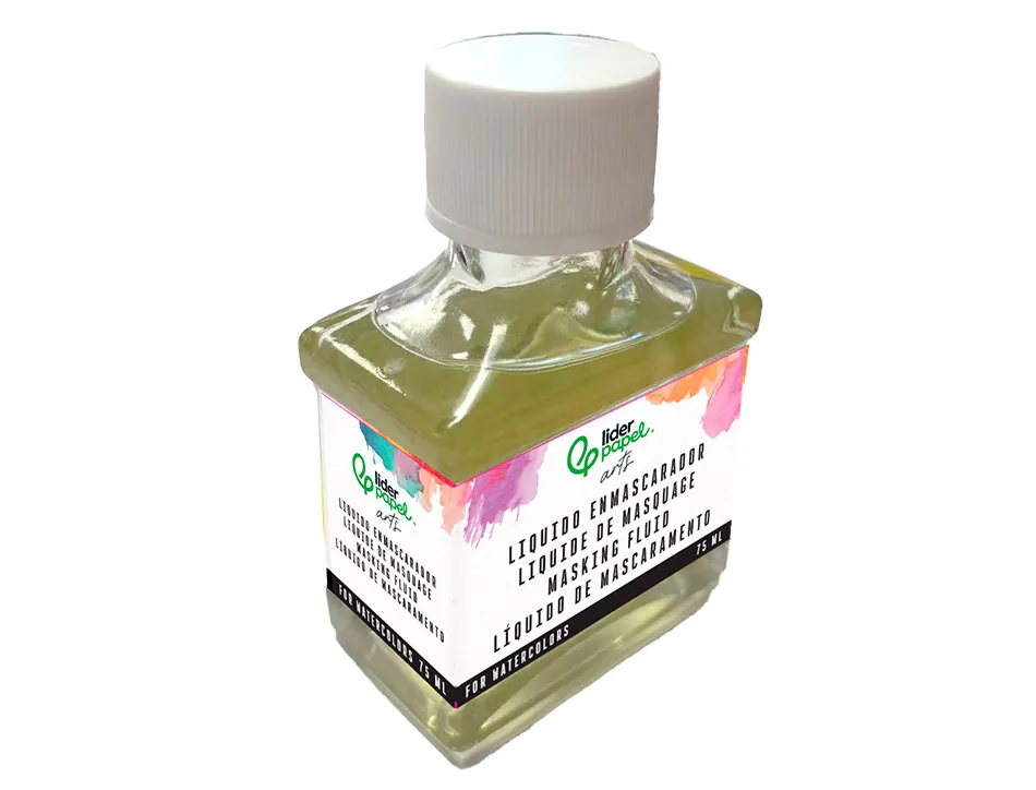 Liquide de masquage liderpapel pour aquarelle pot de 75 ml