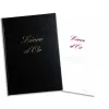 Livre d or elve format a4 noir couverture aspect cuir 148 pages