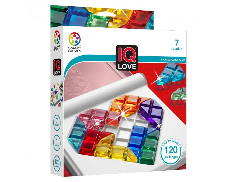 Logique et reflexion smart iq love reconstituer un cîur 120 defis 10 pieces de jeu de couleur 1 livret 1 joueur