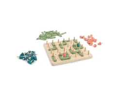 Logique reflexion smart bs toys plante un arbre 1 socle en bois 50 morceaux de bordure et 34 arbres