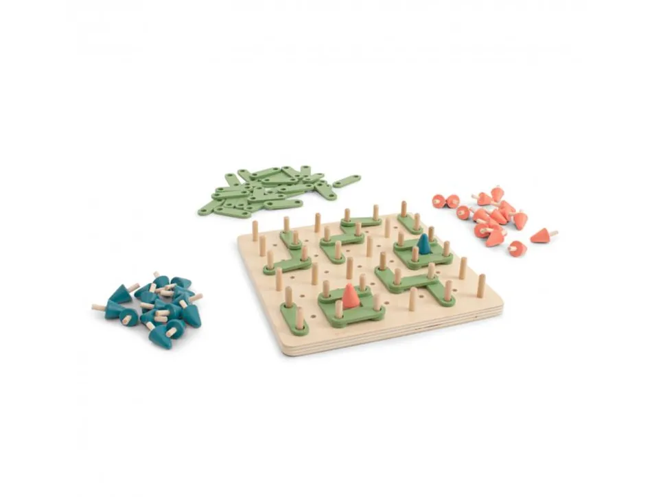 Logique reflexion smart bs toys plante un arbre 1 socle en bois 50 morceaux de bordure et 34 arbres