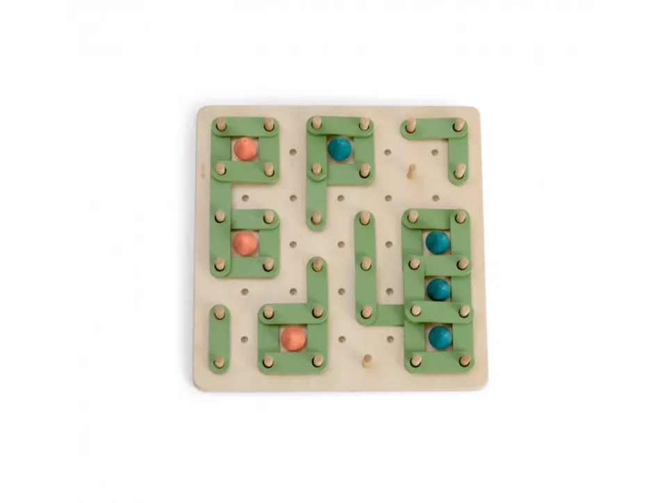 Logique reflexion smart bs toys plante un arbre 1 socle en bois 50 morceaux de bordure et 34 arbres