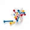 Logique reflexion smart criss cross cube jeu de reflexion en 3d 80 defis 13 boulons a placer 1 joueur