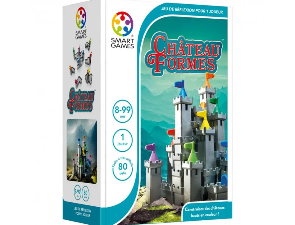 Logique reflexion smart chateau formes empilation des niveaux 80 defis 9 pieces chateau 3d 1 joueur