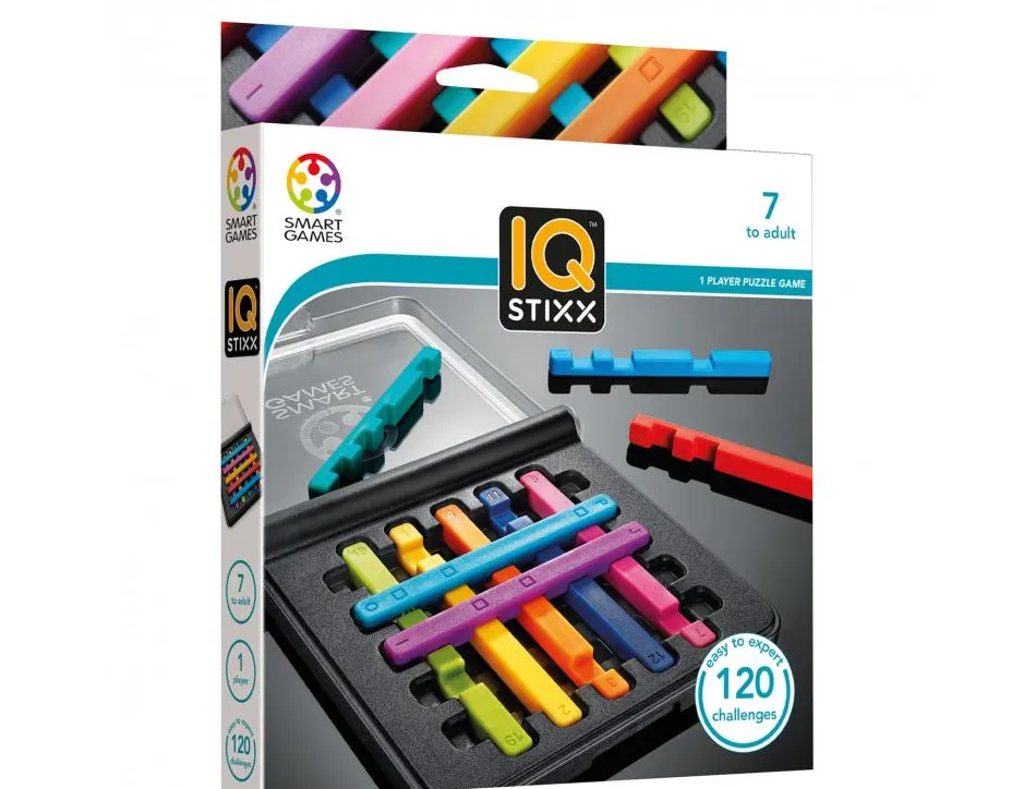 Logique reflexion smart iq stixx empilement de 10 batonnets colores 120 defis 1 joueur