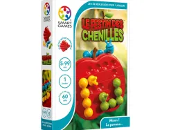 Logique reflexion smart le festin des chenilles 60 defis 1 plateau de jeu 3 chenilles de couleir 1 livret 1 joueur