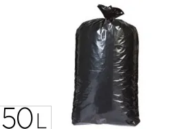 Lot 25 sacs poubelle noir 50l