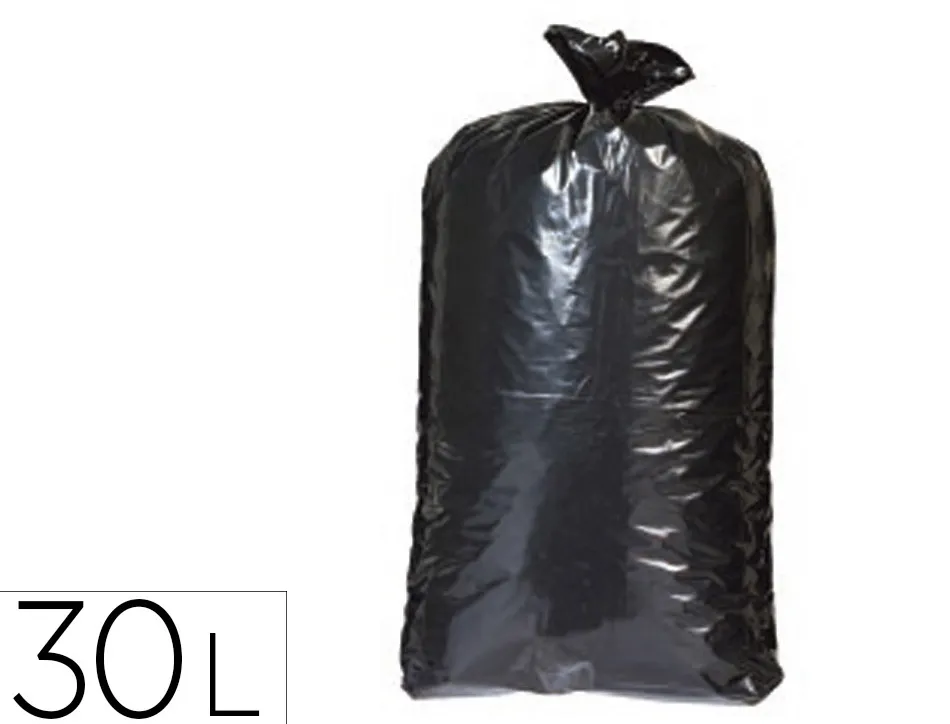 Lot 25 sacs poubelle noir 30l