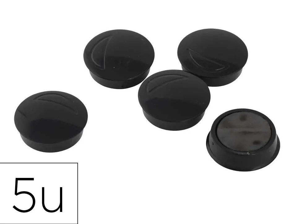 Lot aimants carpentras ronds noir diametre de 27mm 5 unites