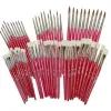 Lot assortiment de pinceaux et brosses differentes tailles 60 pieces assorties