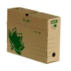Lot boites archives nature line fast recycle et recyclable carton brun 33x25 cm dos de 10cm 10 unites