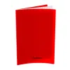 Lot de 10 cahiers cambridge polypro rouge indechirable et lavable papier velin extra 24x32 cm piqure 80g seyes 80g