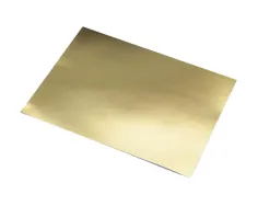 Lot de 10 feuilles cartonées metallisee 500x650mm 225g coloris or