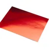 Lot de 10 feuilles cartonnées metallisee 500x650mm 225g coloris rouge