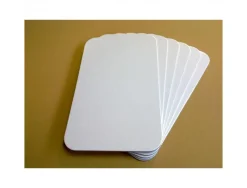 Lot de 6 tableaux carton ferreux sepp magnetiques coloris blancs
