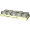Lot de bougies chauffe-plat culture club avec socle metal 10 unites