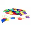 Lot de boutons a enfiler lap 120 pieces diametre 5 cm 120 pieces et 10 lacets