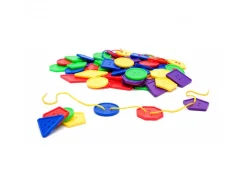Lot de boutons a enfiler lap 120 pieces diametre 5 cm 120 pieces et 10 lacets